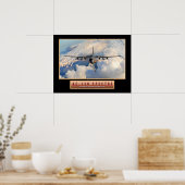 Poster für Militärflugzeuge "AC-130 Specter" 24x18 (Küche)