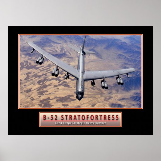 Poster für Militärflugzeuge "B-52 Stratofestress"  (Vorne)