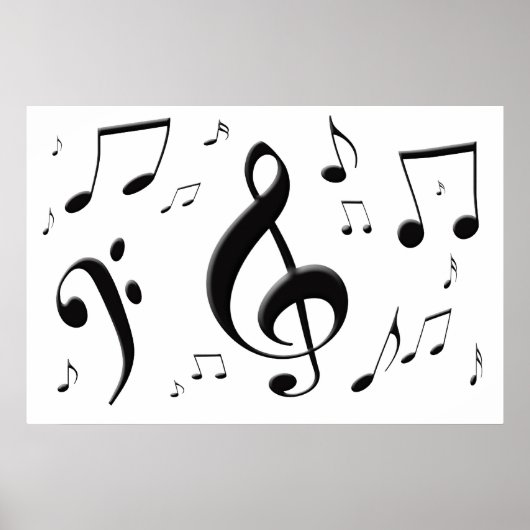 Poster für Musiknoten (Vorne)