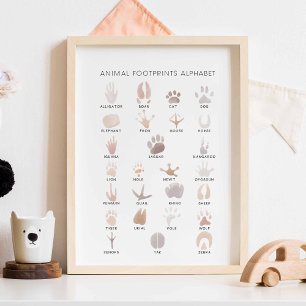 Poster für neutrale Tierfüße