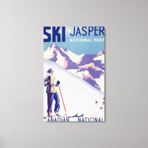 Poster für offene Pisten Leinwanddruck