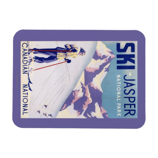 Poster für offene Pisten Magnet (Horizontal)