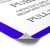 Poster für öffentliche Anrufe (Ecke)