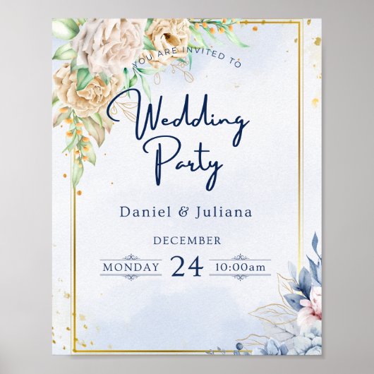 Poster für Party (Vorne)