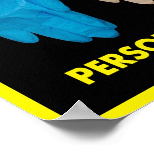 Poster für persönliche Schutzausrüstung (Ecke)