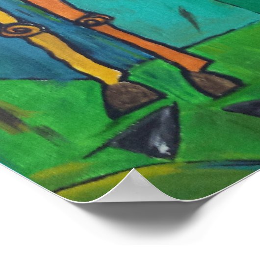 Poster für Pferde und Karotten (Ecke)