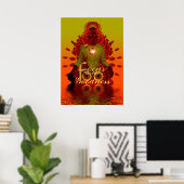 Poster für positive Meditationen (Heimbüro)