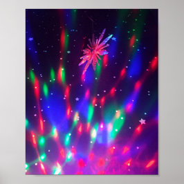 Poster für Psychadelic Disco-Farben