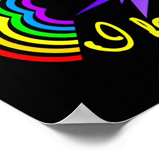 Poster für Regenbogen-Furzen (Ecke)