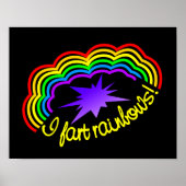 Poster für Regenbogen-Furzen (Vorne)
