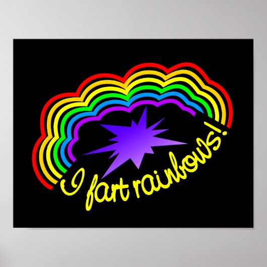 Poster für Regenbogen-Furzen (Vorne)