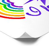 Poster für Regenbogen-Furzen (Ecke)