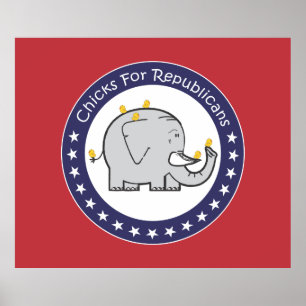 Poster für republikanische Küken