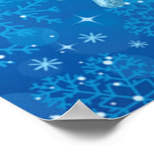 Poster für Schneeflocken (Ecke)