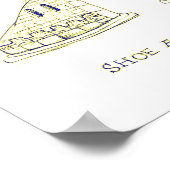 Poster für Schuharchitektur (Sepia) (Ecke)