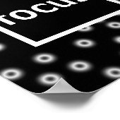 Poster für Schwarz/Weiß-abstrakt (Ecke)