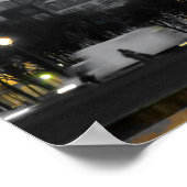 Poster für Schwarz, Weiß und Gelb-Eiffelturm (Ecke)