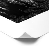 Poster für Schwarz/Weiß-Wälder drucken (Ecke)