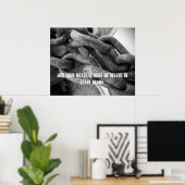 Poster für schwere Ausrüstung (Heimbüro)