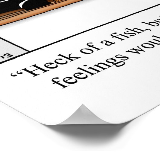 Poster für Späße der Tiefseefischerei (Ecke)