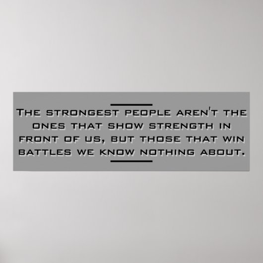 Poster für starke Leute (Vorne)