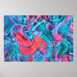 Poster für stilisierte elektronische Schaltkreise