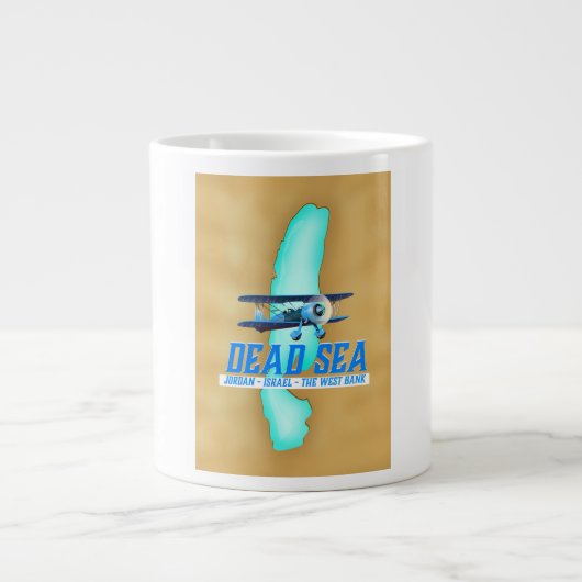 Poster für Tote See Jumbo-Tasse (Vorderseite)