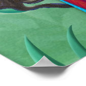 Poster für tropische Vögel (Ecke)