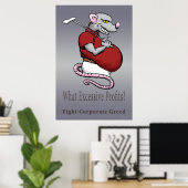 Poster für übermäßige Gewinne (Heimbüro)