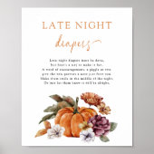 Poster für verspätete Nächte im Herbst (Vorne)