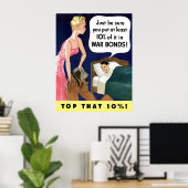 Poster für Vintage Kriegsanleihen des Zweiten Welt (Heimbüro)