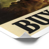 Poster für Vintage WW2-Kriegsanleihen (Ecke)