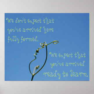 Poster für Wachstum und Bereitschaft im Klassenzim