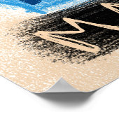 Poster für Waschmaschinen Kunst (Ecke)