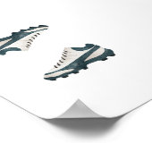 Poster für Wasserfarbenfußball (Ecke)