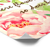 Poster für Wasserfarbenpeony (Ecke)