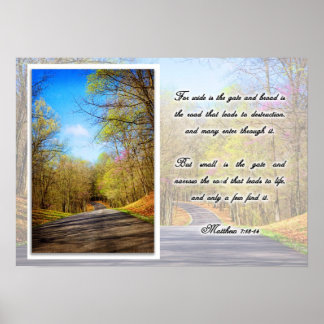 Poster - Für Wide ist das Tor..Der Pfeil ist der W
