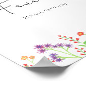 Poster für Wildblumen-Geschenke (Ecke)