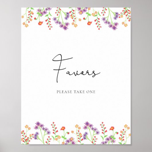 Poster für Wildblumen-Geschenke (Vorne)