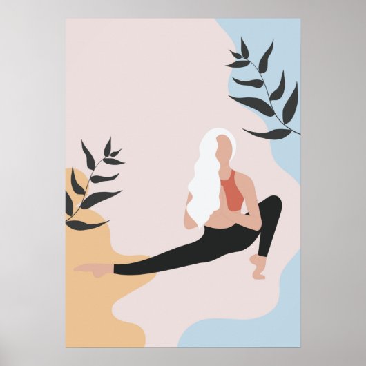 Poster für Yoga-Posen (Vorne)