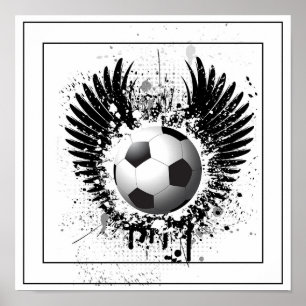 Poster-Fußball 12" x 12" Poster