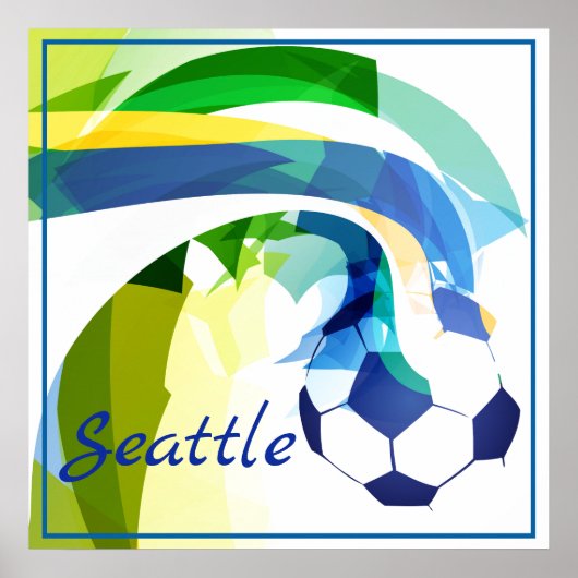 Poster-Fußball 24" x 24" Poster (Vorne)