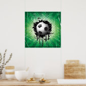 Poster-Fußball 24" x 24" Poster (Küche)