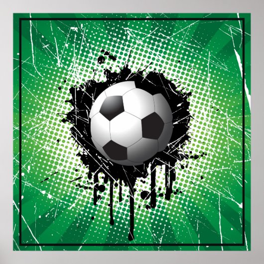 Poster-Fußball 24" x 24" Poster (Vorne)