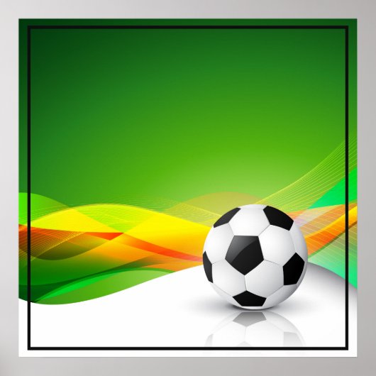 Poster-Fußball 24" x 24" Poster (Vorne)