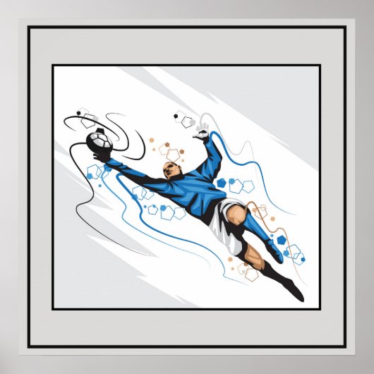 Poster-Fußball 24" x 24" Poster (Vorne)