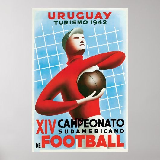 Poster Fußball Uruguay Südamerikanisch (Vorne)
