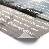 Poster Gedicht Morning Star von Ladee Basset (Ecke)