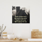 Poster Gedicht zum Beten von Ladee Basset (Küche)