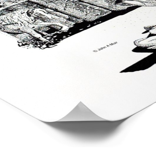 Poster - gefallener Kamerad (schwarz) (Ecke)